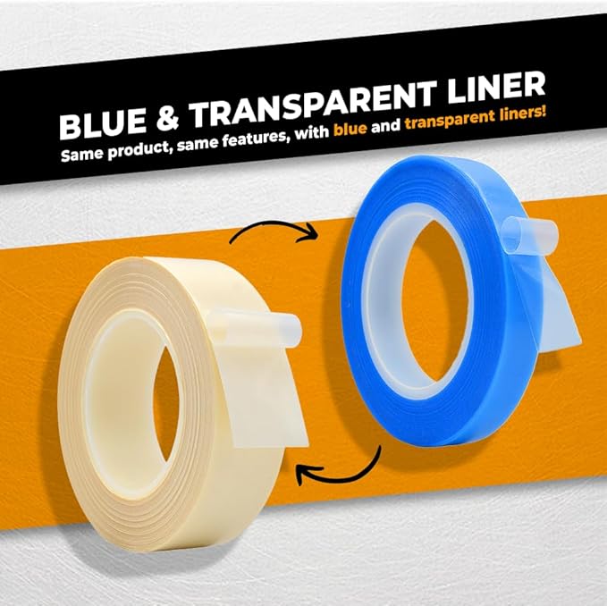 WOD SPT7A UHMW Polyethylene Transparent Film Slick Tape, 3/4 inch x 36 yd. Aggressive Adhesive - Ideal For Squeak Reduction, Drawers, and Bearings