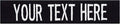 Custom Uniform Name Tapes Solid Colors. Black Webbing, 3.5 Inch Sew on