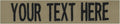 Custom Uniform Name Tapes Solid Colors. Coyote Tan Fabric, 4 Inch Hook Fastener (Uniform Ready Fastener)
