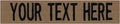 Custom Uniform Name Tapes Solid Colors. Coyote Brown Fabric, 4 Inch Sew on