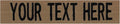 Custom Uniform Name Tapes Solid Colors. Coyote Brown Fabric, 3.5 Inch Hook Fastener (Uniform Ready Fastener)