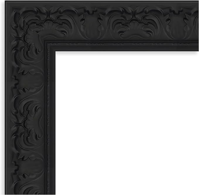 Amanti Art Black Framed Magnetic Board 27x27 Medium Vision Board for use with Magnets, 100% Metal Sheet to Display Items as Office Decor or for Home Organization in mudroom, Kitchen or Kids Room