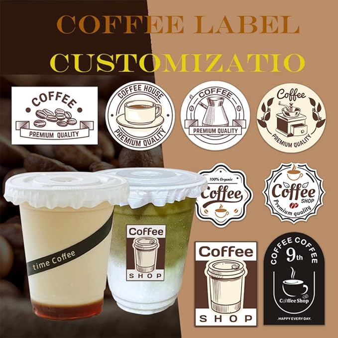 100-500 Pcs Custom Stickers Personalized Labels with Any Design Image Logo Text for Business Logo Thank You Labels,1/2/3/4 inch Customized Stickers(Fancy Frame)
