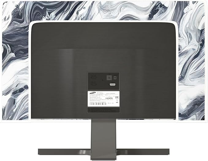Baocicco Abstract Gray Marble Waterproof 65 Inch Television Cover Anti-Static Dustproof Protective Television Covers for TV Screen Abstract Modern TV Dust Cover for Home LED LCD OLED TVs