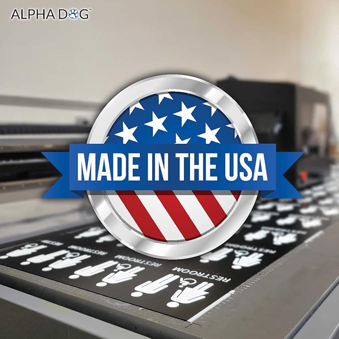 ALPHA DOG ADA SIGNS - Mechanical Room Sign with Braille for Your Business, 4x8 Inch, ADA Compliant, Indoor or Outdoor, Easy Installation, Made in the USA, White