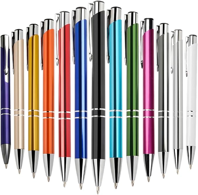 Yucold Customized ballpoint pens in bulk, personalized ballpoint pens with free engraving, for use in companies, enterprises, graduation anniversaries (Green,78)