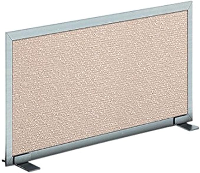 OBEX Acoustical Free Standing Privacy Screen, Cubicle Accessories Desk Privacy Panel, Desk Dividers for Office, Office Furniture Partitions Portable Sound Proof Dividers, 18" x 24", Overcast