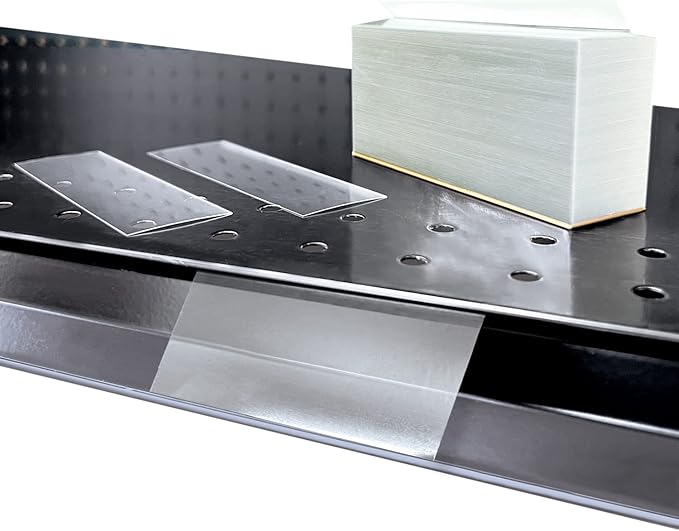 Clip Strip Corp. Price/Data Channel Label Holder Chips, Clear Plastic Tags, 4" L x 1.25" H, 7.5 Mil Thick, Gondola Shelf Edge, Reusable, Made for Point of Purchase Shelf Molding (250)