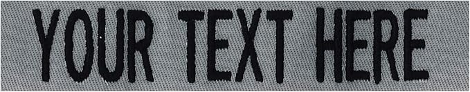Custom Uniform Name Tapes Solid Colors. Made in The U.S.A. Ships Under 24 Hours. Foliage Fabric, 4 Inch Hook Fastener (Uniform Ready Fastener)