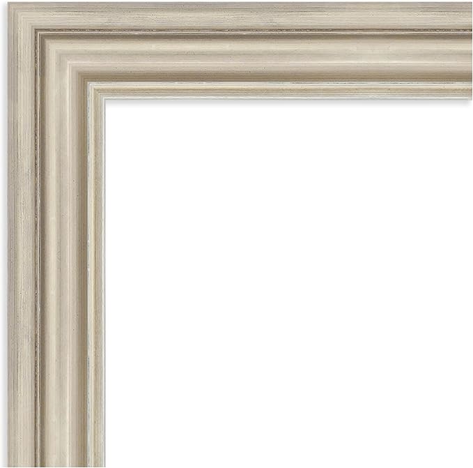 Amanti Art Silver Framed Magnetic Board 18x24 Small Vision Board for use with Magnets, 100% Metal Sheet to Display Items as Office Decor or for Home Organization in mudroom, Kitchen or Kids Room