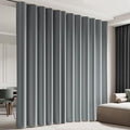 Cbsroro Room Divider Blackout Curtain Track Curtains Wall Dividers Panels Screen for Living Rooms Bedroom Office Privacy Partition Separation, W100 × L120 Inch,1 Panel, Light Grey
