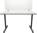 OBEX Clear Acrylic Desk Mounted Privacy Panel, 24" x 72", Clear