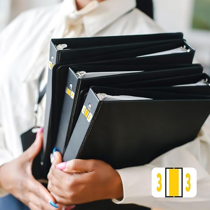 File Right Number Labels Roll – Color-Coded Numeric Filing Labels, 1-5/8" × 7/8" Laminated Self-Adhesive File Folder Numbers for, Office Filing Systems, Automotive Records – Roll #7, 3 Roll