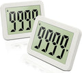 2-Pack QINFIEY Digital Countdown Days Timer Electronic 9999-Days Timer for Vacation Retirement Wedding Lab, Large Display for Classroom Graduation,Study Fitness Count Down（2pcs）