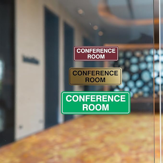 Standard Conference Room Sign - Blue - Small 1 Pack