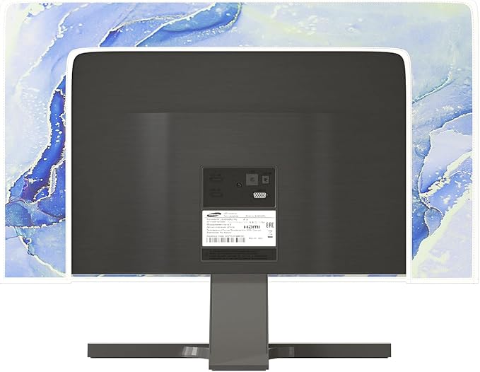 Baocicco Modern Violet Marble Waterproof TV Cover Anti-Static Dustproof Protective Cover for LCD/LED/HD 32 Inch Decorative Monitor Accessories Covers for Television LED LCD OLED TVs Screen