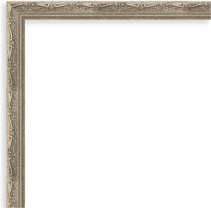 Amanti Art Silver Framed Magnetic Board 22x22 Medium Vision Board for use with Magnets, 100% Metal Sheet to Display Items as Office Decor or for Home Organization in mudroom, Kitchen or Kids Room