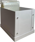 1 CheckOutStore White Stamp & Die Craft Storage Pocket Box (10.5 x 7.5 x 7.5)