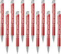 Yucold Customized ballpoint pens in bulk, personalized ballpoint pens with free engraving, for use in companies, enterprises, graduation anniversaries (Red,13)