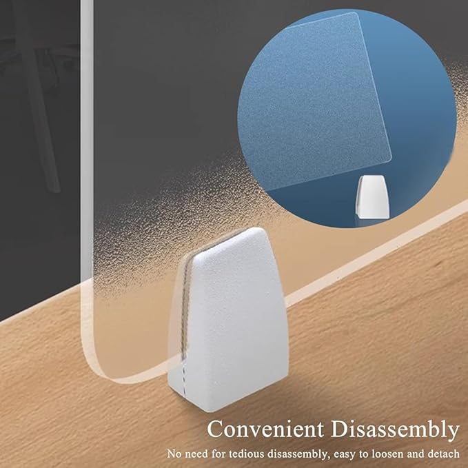 RCJCQSR Acrylic Frosted Privacy Free Standing Screen, Visual Distractions Privacy Panel Portable Desk Divider Guard for Table Top Workstation for Home Office(Size:60x60cm(23.6x23.6))