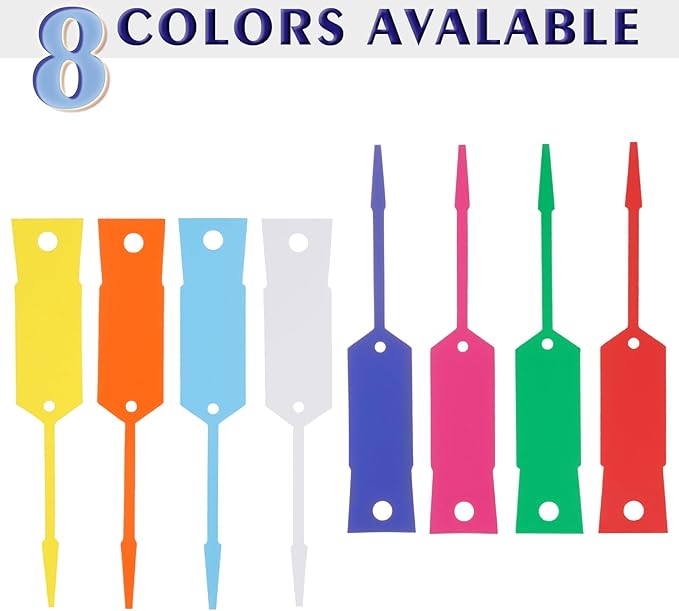 Self Locking Arrow Key Tags 1,000 Pcs (Blue) - Size 4 1/2" x 3/4" Plastic Car Key Labels Arrow ID Tags | Key Identification Tags Self Lock for Car Dealer Supplies, Office Automotive Shops