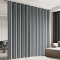 Cbsroro Room Divider Blackout Curtain Track Curtains Wall Dividers Panels Screen for Living Rooms Bedroom Office Privacy Partition Separation, W180 × L96 Inch,1 Panel, Light Grey