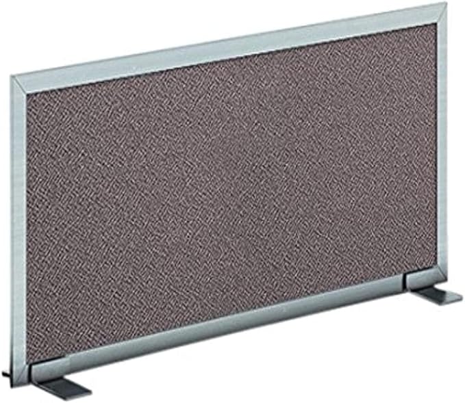 OBEX Acoustical Free Standing Privacy Screen, Cubicle Accessories Desk Privacy Panel, Desk Dividers for Office, Office Furniture Partitions Portable Sound Proof Dividers, 24" x 42", Slate