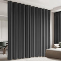 Cbsroro Room Divider Blackout Curtain Track Curtains Wall Dividers Panels Screen for Living Rooms Bedroom Office Privacy Partition Separation, W120 × L96 Inch,1 Panel, Black