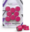 Strong Magnets for Whiteboard, Glassboard and Fridge (Pink, 8 Pack, Small). N54 Neodymium Rare Earth Heavy Duty Magnets for Home and Office Supplies.
