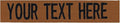 Custom Uniform Name Tapes Solid Color. Rusty Brown Fabric, 4 Inch Hook Fastener (Uniform Ready Fastener)