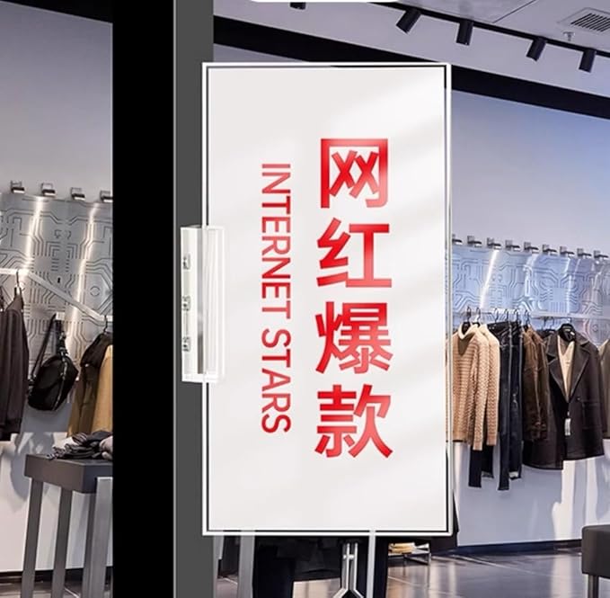 ECKEK Magnetic Sign Holder Grip Holder, Powerful Magnet, Acrylic Sign Holder for Retail Shelves Display Store Vendor Event Warehouse and Shop Supplies (Wood Base 400*150mm/15.75*5.91inches)