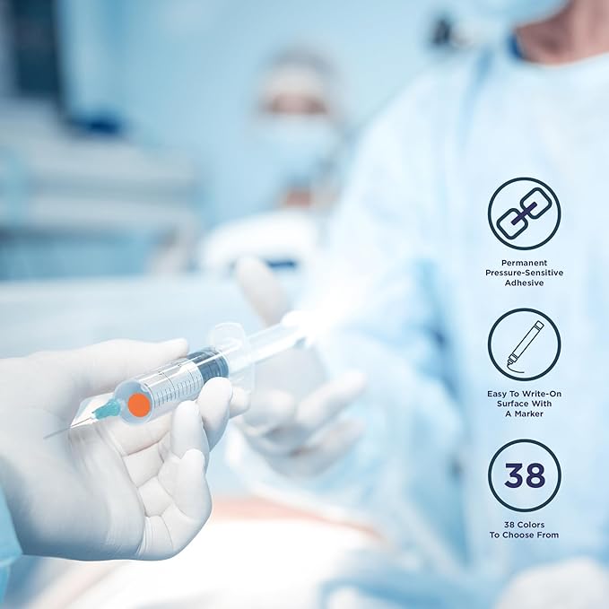 ChromaLabel 1/2 Inch Circle Sticker Labels, High Visibility Round Colored Stickers, Removable Sticky Dots - 1000 Color Coding Stickers per Dispenser Box, 1000 Light Blue Dots - Case of 5
