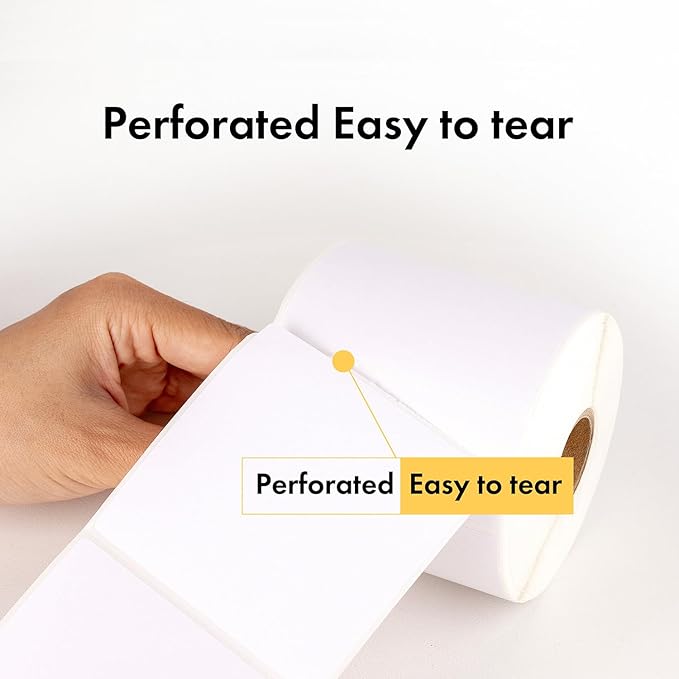 HOUSELABELS 2.25" x 1.25" Address Labels on 1" Core Compatible with Zebra and Rollo Printers, 15 Rolls / 1,000 Labels per Roll