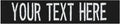Custom Uniform Name Tapes Solid Colors. Black Fabric, 5 Inch Hook Fastener (Uniform Ready Fastener)