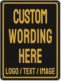 Custom Sign Bulk Personalized Metal Signs For Outdoor Indoor Business Home Store Office Yard Street Lawn Make Your Own Customized Signs With Your Logo Text Photo, 18x12inch