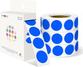 PARLAIM 3/4 Inch Roll Color Coding Labels,4000 per/4 Rolls Round Adhesive Color Coding Circle Dot Stickers for Office Home (Blue)