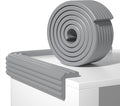 Edge Protector,Baby Proofing Baby Edge Protector Strip Safety,Soft Rubber Foam Padding,Edge Corner Guards Protector Corner Edge Bumpers for Furniture (Grey, 16.4Ft x 3.15" W x 0.31" Th)