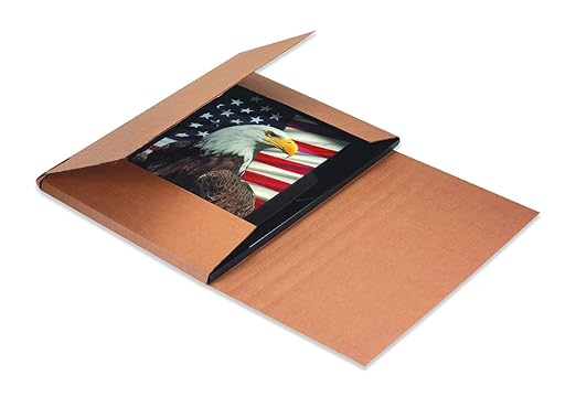 Tape Logic TLM12113BFK Easy-Fold Mailers, 12" x 11 1/2" x 3", Kraft (Pack of 50)