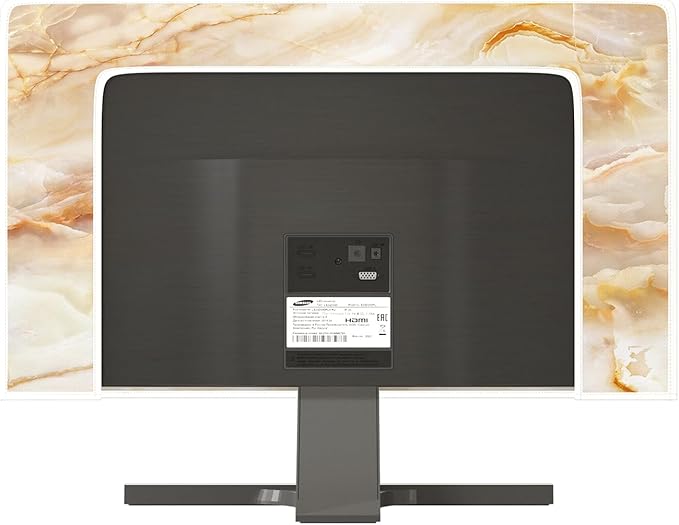 Baocicco Abstract Waterproof TV Screen Cover with Marble Design Aesthetic Television Covers for Xmas Decoration Anti-Static Dustproof Protective Cover for LED LCD OLED TVs 65 Inch