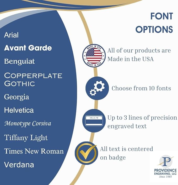 Custom Engraved Name Tag Badges – Personalized Identification with Pin or Magnetic Backing, 3.2 Inch Oval, Almond/Black