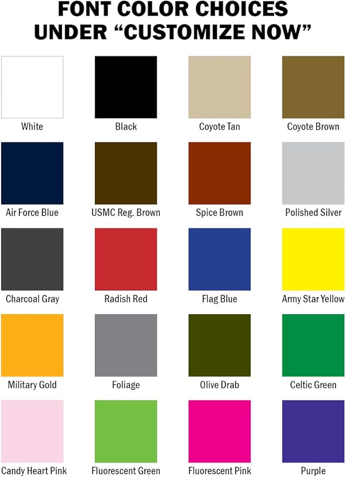 Custom Uniform Name Tapes Solid Colors. Olive Drab Ripstop, 4 Inch Sew on