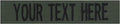 Custom Uniform Name Tapes Solid Colors. Olive Drab Fabric, 4 Inch Hook Fastener (Uniform Ready Fastener)