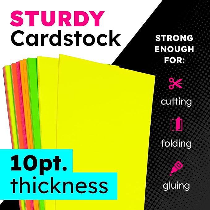 Hygloss Large Poster Board 22x28 - 25 Neon Orange Single Color Poster Boards Bulk Pack - 10 Pt. Thickness Colored Poster Board Paper for Projects, Signs, Displays - Posterboard Multipack 22" x 28"
