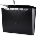 Cesil Black 7-Pocket Expanding File Folder, 33x24x3.5cm, A4, Letter, Polypropylene, Paper, 1x
