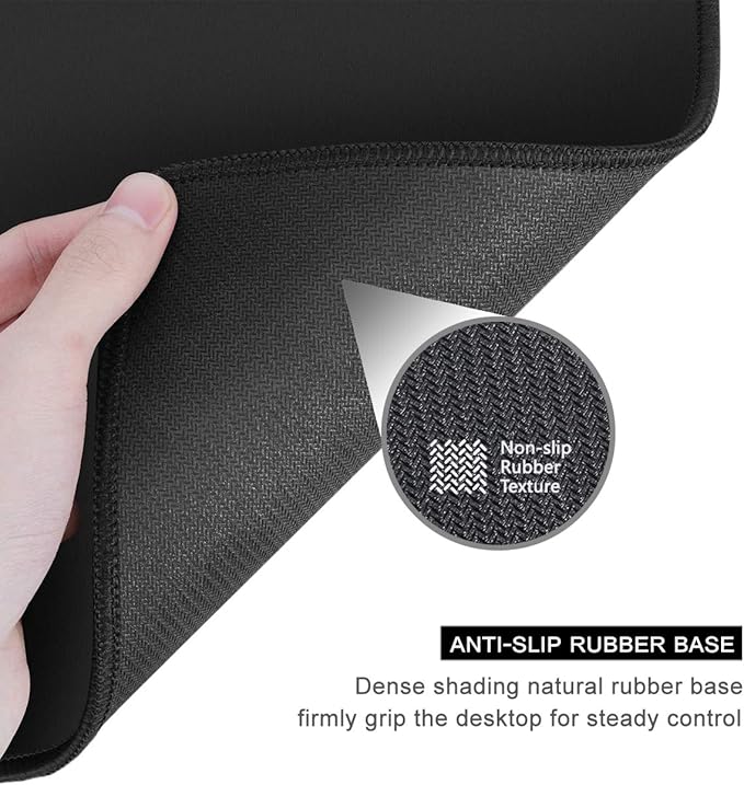 Auhoahsil Mouse Pad, 12 x 10 in Summer Beach Theme Computer Mouse Pad for Desk, Premium-Textured Non-Slip Rubber Stitched Edges Waterproof Square Mouse Mat for Gaming Work Wireless Mice, Blue