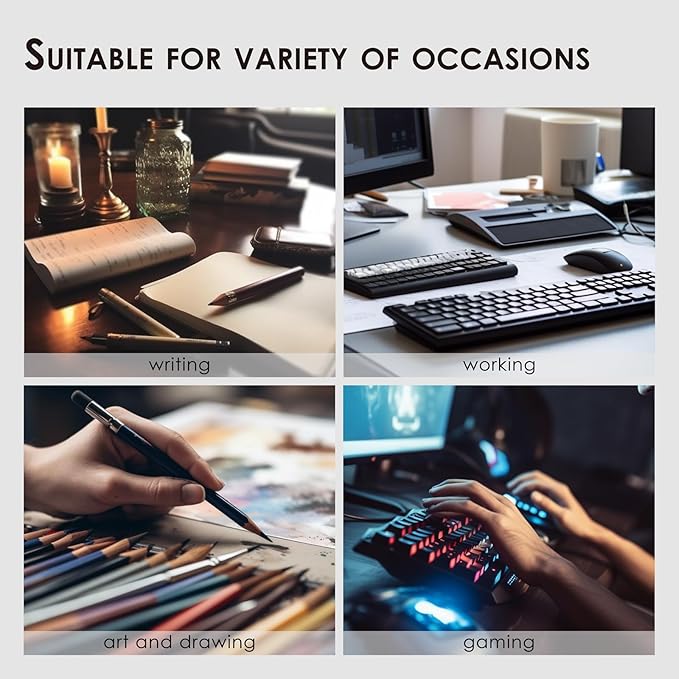 Large Desk Mat - 47.2"x 17" Non-Slip PU Desk Pad for Office and Home - Ideal for Large Mouse Pad and Desk Mats on Top of Desks(White)