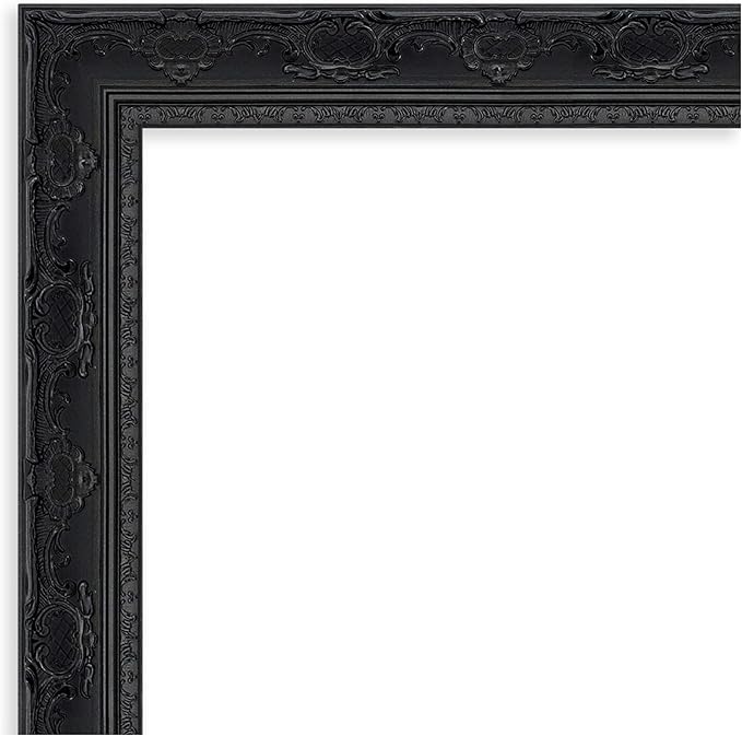 Amanti Art Black Framed Magnetic Board 24x32 Medium Vision Board for use with Magnets, 100% Metal Sheet to Display Items as Office Decor or for Home Organization in mudroom, Kitchen or Kids Room