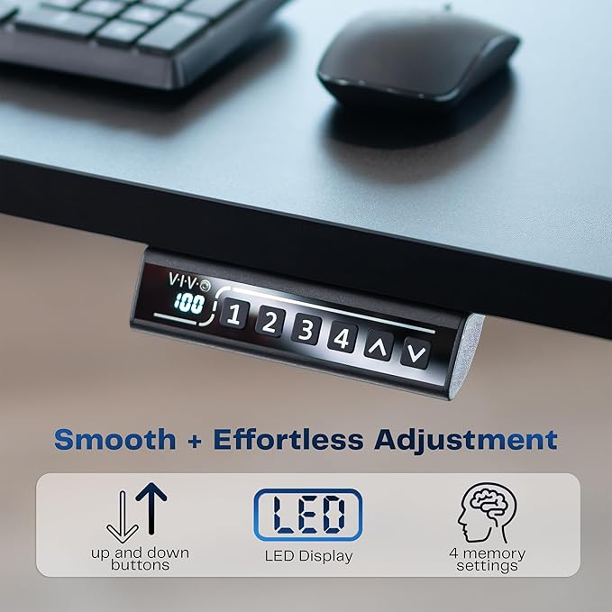 VIVO Electric 71 x 30 in Standing Desk, Memory Height Adjustment, 1B Series, Holds 220 lbs, Reclaimed Wood Top Gray Frame, DESK-KIT-1G7P