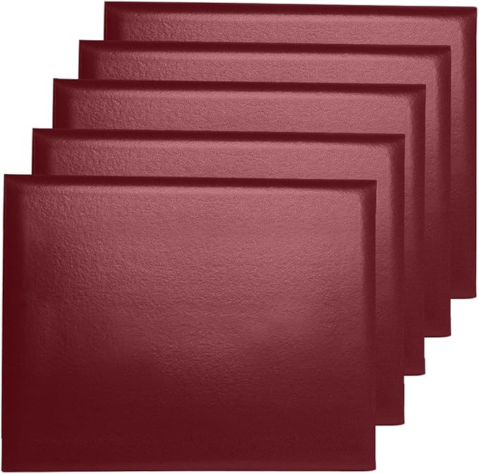 Diploma Cover 8.5” x11” Diploma Holder of Graduation Leatherette Padded Certificate（Tent Style),5-Pack