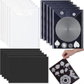 Briartw 20pcs/Set Dies Storage Bags and Magnetic Sheets,10 Pack Clear Plastic Storage Bags & 10 Pack Soft Rubber Magnetic Sheets for Die Cuts Stamps Handamde Crafts Storage Crafter Envelope Organzie